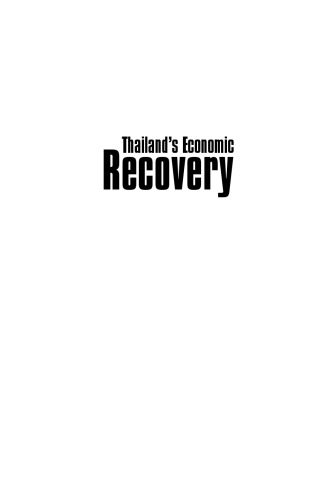 Thailand's Economic Recovery