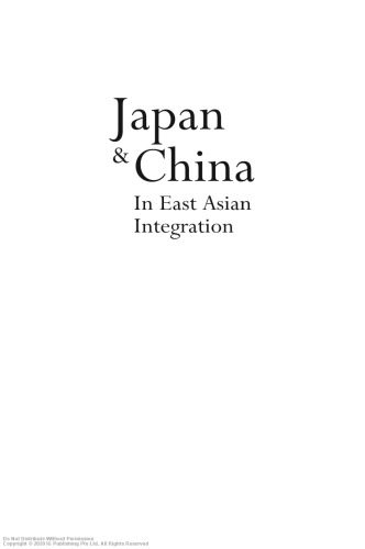 Japan & China in East Asian integration