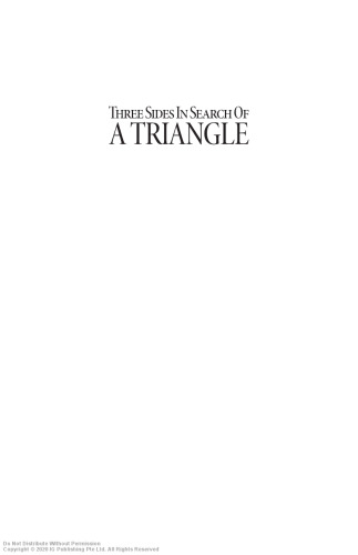 Three sides in search of a triangle : Singapore-America-India relations