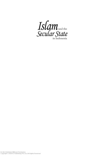 Islam and the secular state in Indonesia
