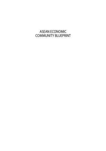 ASEAN Economic Community Blueprint