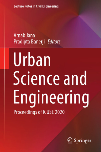 Urban Science and Engineering: Proceedings of ICUSE 2020