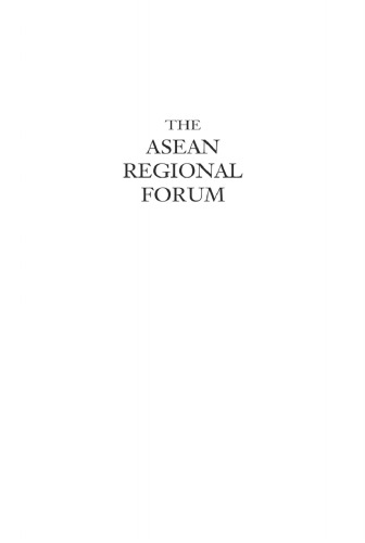 The ASEAN Regional Forum