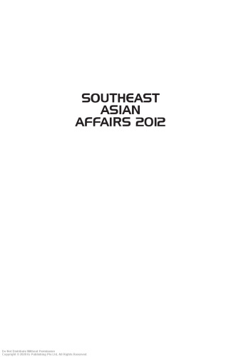 Southeast Asian Affairs 2012