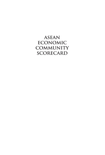 ASEAN Economic Community Scorecard: Performance and Perception