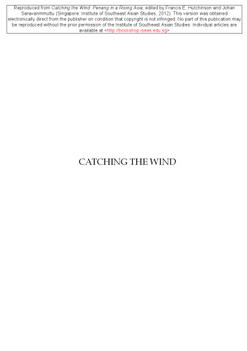 Catching the Wind: Penang in a Rising Asia
