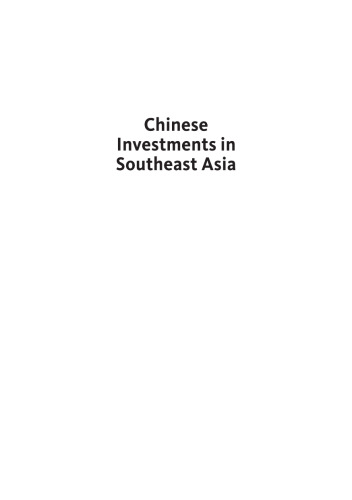 Chinese Investments in Southeast Asia: Patterns and Significance