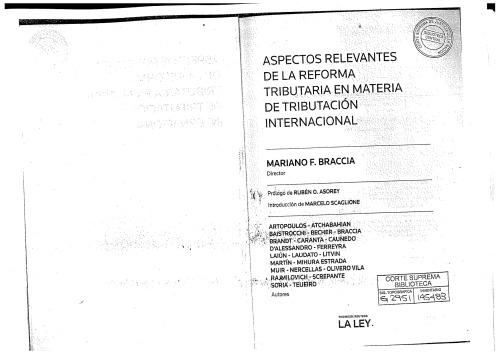 Aspectos relevantes de la reforma tributaria en materia de tributación internacional