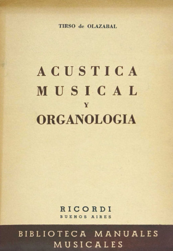 Acústica musical y organología