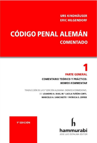 código penal aleman comentado - nomos kommentar