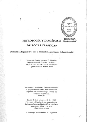 Petrología y diagénesis de rocas clásticas
