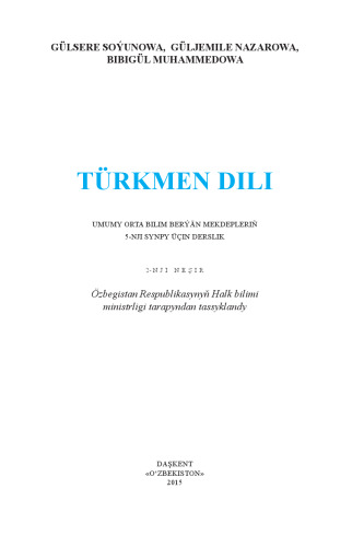 Türkmen dili 5