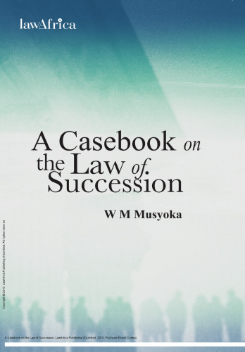 A Casebook on the Law of Succession