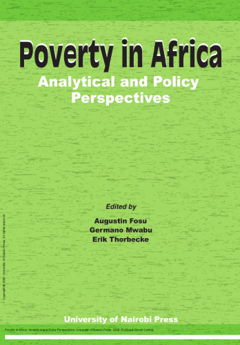 Poverty in Africa : Analytical and Policy Perspectives