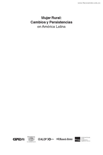 Mujer Rural: Cambios y Persistencias en América Latina