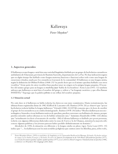 Kallawaya (callahuaya)
