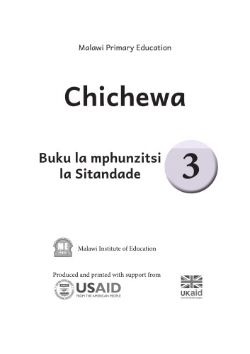 Chichewa 3. Buku la mphunzitsi la Sitandade