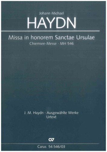 Missa in honorem Sanctae Ursulae (Klavierauszug): Chiemsee-Messe MH 546