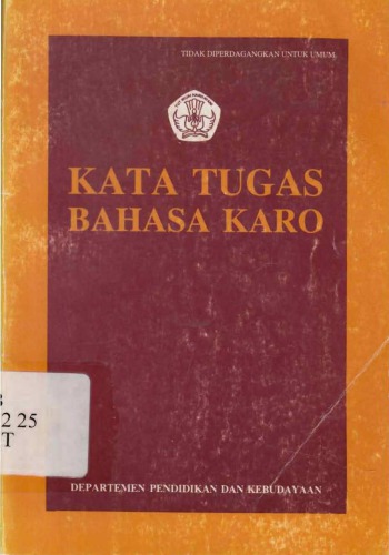 Kata Tugas Bahasa Karo