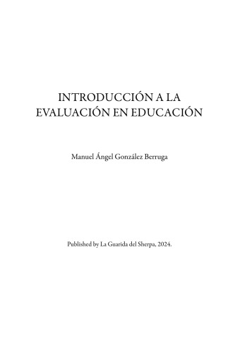 Introducción a la evaluación en educación