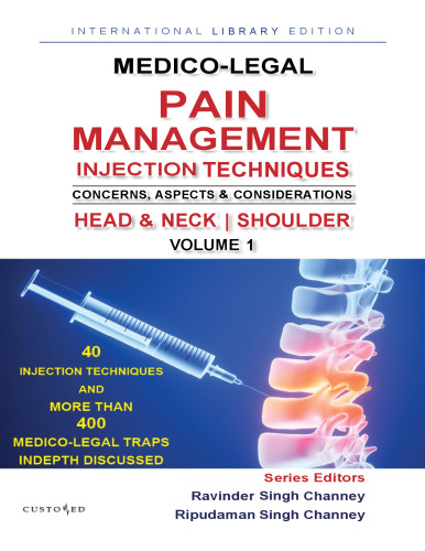 Medico-Legal Pain Management Injection Techniques: Concerns, Aspects & Considerations
