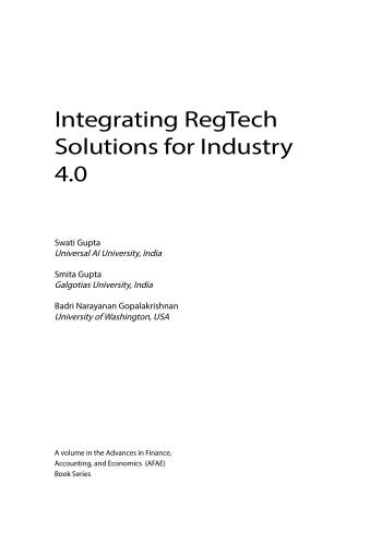 Integrating RegTech Solutions for Industry 4.0