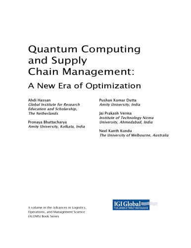 Quantum Computing and Supply Chain Management: A New Era of Optimization