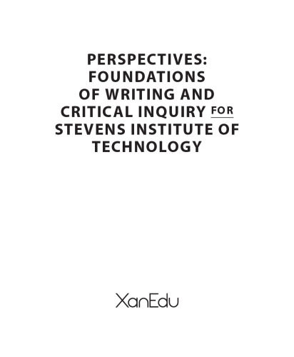 Perspectives: Foundations of Writing and Critical Inquiry