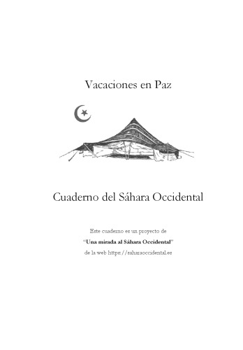 Vacaciones en Paz. Cuaderno del Sáhara Occidental