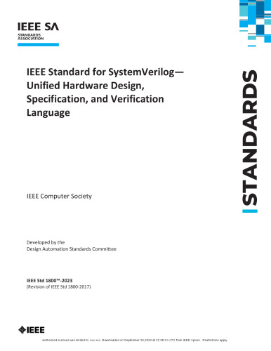 IEEE 1800 - 2023 Standard for SystemVerilog