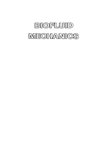 Biofluid Mechanics