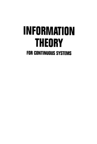 Information theory for continuous systems