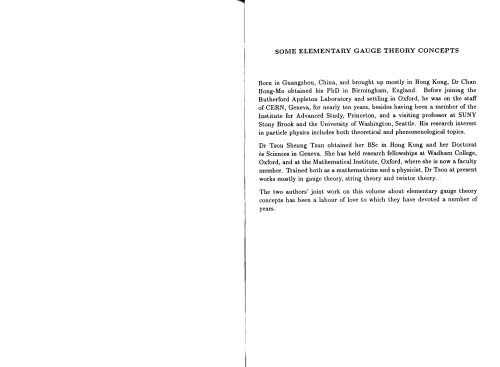 Some Elementary Gauge Theory Concepts