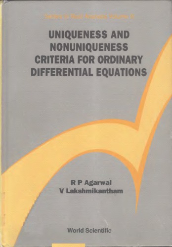 Uniqueness and Nonuniqueness Criteria for Ordinary Differential Equations