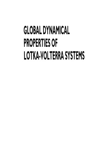 Global Dynamical Properties of Lotka-Volterra Systems