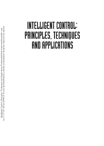 Intelligent Control: Principles, Techniques And Applications
