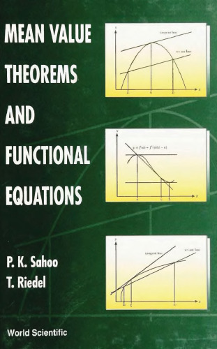 Mean Value Theorems and Functional Equations