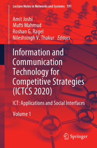 Information and Communication Technology for Competitive Strategies (ICTCS 2020): ICT: Applications and Social Interfaces (Lecture Notes in Networks and Systems, 191)