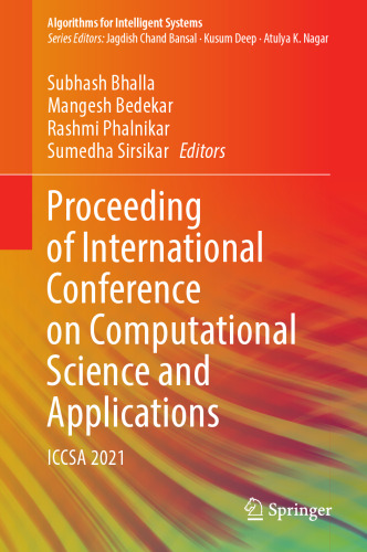 Proceeding of International Conference on Computational Science and Applications: ICCSA 2021 (Algorithms for Intelligent Systems)