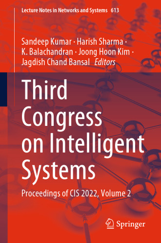 Third Congress on Intelligent Systems: Proceedings of CIS 2022, Volume 2
