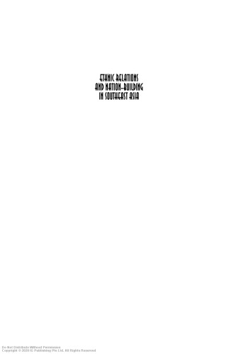 Ethnic Relations and Nation-Building in Southeast Asia