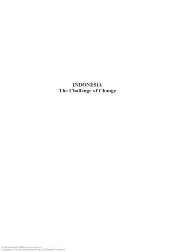 Indonesia: The Challenge of Change