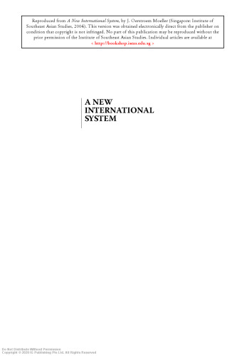 A new international system