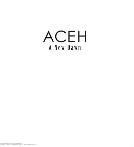 Aceh: A New Dawn