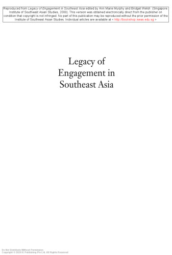 Legacy of Engagement in Southeast Asia