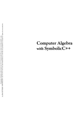 Computer Algebra with SymbolicC++