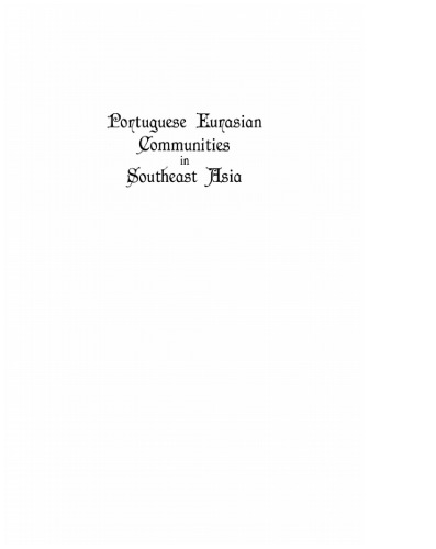 Portuguese Eurasian Communities in Southeast Asia