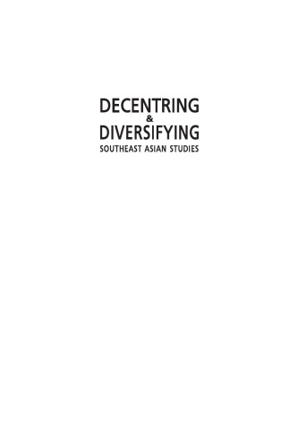 Decentring & diversifying Southeast Asian studies