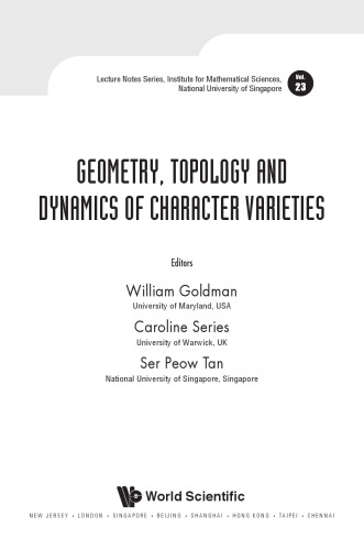 Geometry, topology and dynamics of character varieties