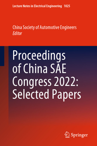 Proceedings of China SAE Congress 2022: Selected Papers